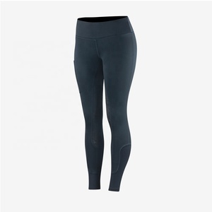 Women's Horse Riding Pants Full Seat Breeches Pockets Elastic Leg Bottom Mid Waist Four-Way Stretch Eco-Friendly - Product Image 3
