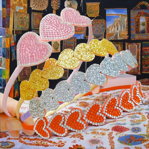 Nueva Diadema de Corazón para Mujer, Diseño de Dibujos Animados, Dulce y Brillante, Material de PC, Hecha a Mano, Diadema de Amor, Accesorios para el Cabello de Princesa, Venta al por Mayor - Product Image 2