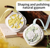 Diffuseur de parfum en pierre sculptée 3D de luxe, tablette de cire parfumée, support décoratif pour la maison