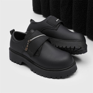 <span class=keywords><strong>Scarpe</strong></span> Derby <span class=keywords><strong>Nere</strong></span> da Uomo con Rialzo, Stile Retrò Britannico, Casual, in PU, con Lacci, Tinta Unita, <span class=keywords><strong>Sportive</strong></span>, con Suola Spessa, per Primavera - Product Image 4