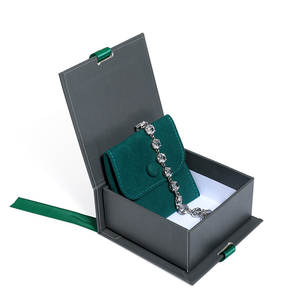 Caja de Embalaje de Joyería de Lujo con Forma de Libro, Caja de Regalo de Cartón con Logotipo Personalizado, Bolsa de Papel con Cinta, Embalaje Ecológico - Product Image 4