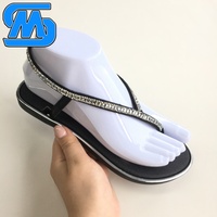 Sandales simples à strass pour le marché argentin, commande personnalisée MOQ300, livraison en 30 jours EXW