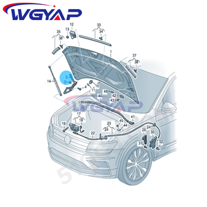 WGYAP OEM 5 na823301 J cardine cardine diretta produttore spedizione ricambi Auto per <span class=keywords><strong>Volkswagen</strong></span> per luce Tiguan L2017 - Product Image 6