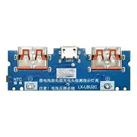 Carte de chargeur de batterie au lithium LED double USB 5V 2.4A Micro/Type-C USB Mobile Power Bank 18650 Module de charge