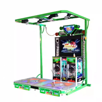 Machine de jeu à monnayeur LED 47 pouces en métal de haute qualité, machine à danse Happy Dance à bande rotative