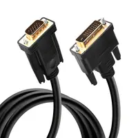 Kuyia DVI to vga 케이블 VGA 모니터를 어댑터없이 DVI 비디오 포트에 연결