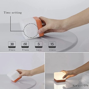 Lámpara de Noche LED con Cubo Mágico Giratorio, Recargable, Protección Ocular, para Dormitorio, Mesa de Noche, con Función de Sirena - Product Image 4