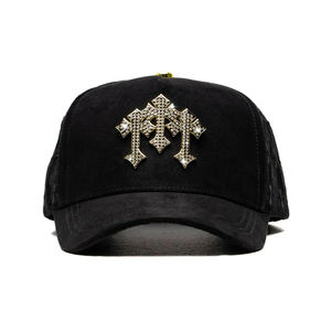 Gorras de Béisbol Vintage de Gamuza de 5 Paneles de Alta Calidad, <span class=keywords><strong>El</strong></span> Tiempo Es Oro, <span class=keywords><strong>El</strong></span> Barbas X Beto Vega, Gorras Personalizadas Barbas para Hombre - Product Image 2