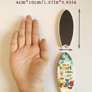 Venta caliente isla turista recuerdo regalo Material cerámico nevera pegatina playa tabla de surf decorativa para refrigerador doméstico - Product Image 3