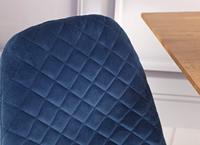 Chaises de salle à manger contemporaines en tissu velours avec pieds en bois pour usage domestique