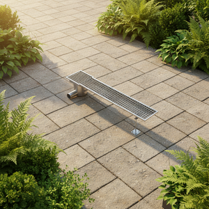 Drains de canalisation en acier inoxydable à haut <span class=keywords><strong>d</strong></span>ébit Kylssep, avec pente intégrée, drain de tranchée à fond en V en acier inoxydable - Product Image 1