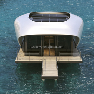 Casa Flotante de Lujo de 20m, Moderna, con 3 Dormitorios y Cristal de Altura Completa, para Vivir en un Resort Isleño - Product Image 2