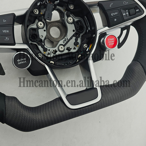 Volant en cuir lisse effet carbone mat, en promotion, pour modèles <span class=keywords><strong>Audi</strong></span> A3, A4, A4L, A5, A7L, A8, Q5, Q7, B9, A6, <span class=keywords><strong>R8</strong></span> - Product Image 6