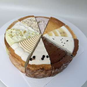 ชีสเค้กบาสก์แช่แข็ง 10 รสชาติ คละแบบ เค้กกลม พรีเมียม หั่นชิ้นแล้ว ของหวานแช่แข็ง บริการปรับแต่งสำหรับบุฟเฟ่ต์โรงแรม - Product Image 2