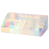 Usine directe luxe personnalisé acrylique multi-carrés boîte de rangement cosmétiques présentoir organisateur conteneur jardin Style pour