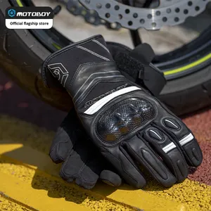 Motoboy-Guantes de fibra de carbono anticaída para hombre y <span class=keywords><strong>mujer</strong></span>, transpirables, al aire libre para carreras, secado rápido - Product Image 3