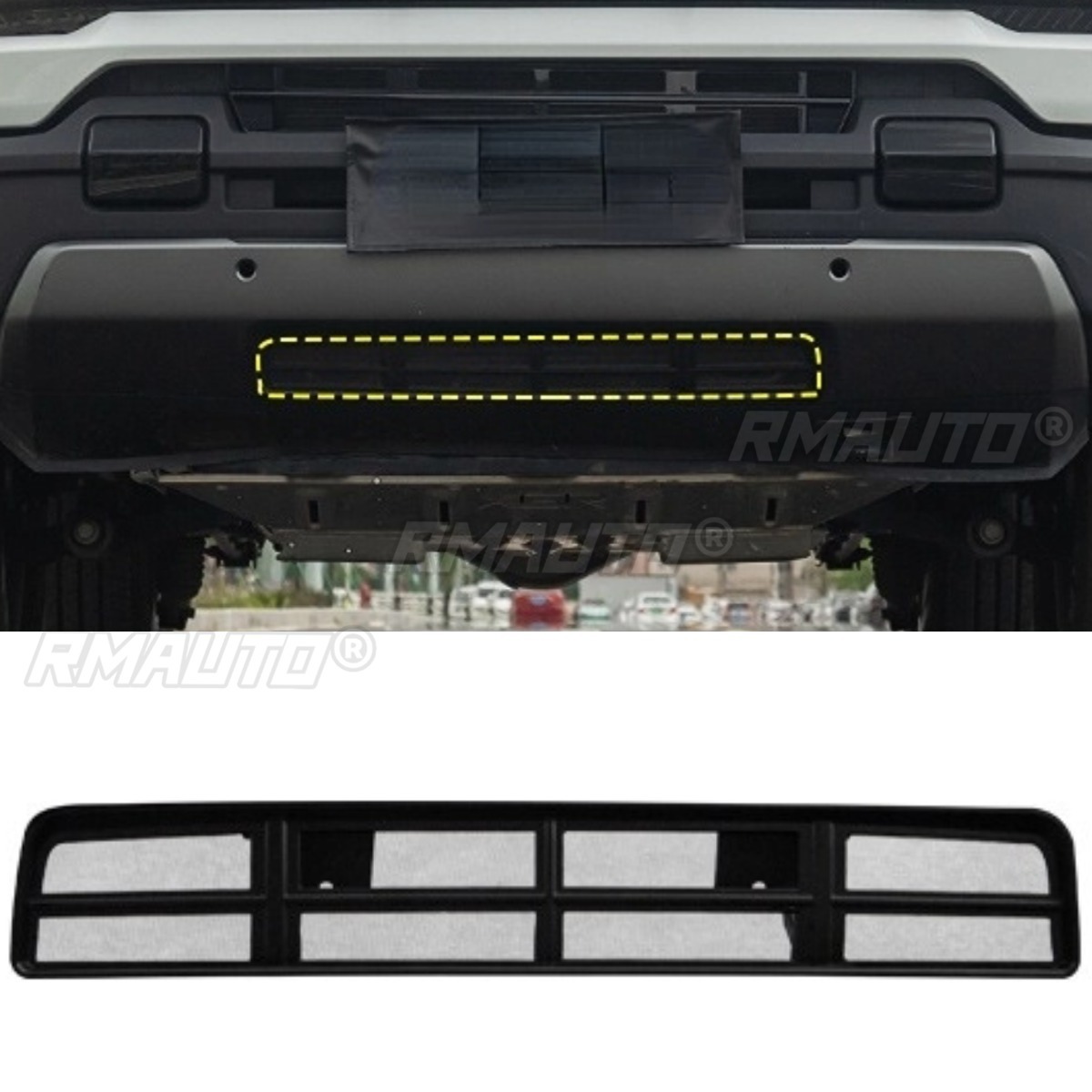 Bottom insect net Gloss Black