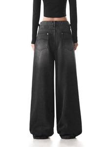 Jeans Vintage Americani di Alta Qualità, Pantaloni Lunghi Dritti da Donna, Jeans <span class=keywords><strong>Boyfriend</strong></span> con Stampa in Rilievo - Product Image 3