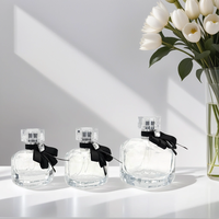 Atomiseur de parfum de luxe en verre de forme unique, vente en gros, 30 ml, 50 ml, 100 ml, flacon de parfum