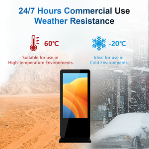 43 49 55 inch sàn ngoài trời đứng kỹ thuật số biển không thấm nước IP65 ngoài trời Totem Wifi Mạng Nhà Hàng quảng cáo devise - Product Image 5