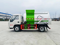 Nouveau camion de collecte des déchets alimentaires à chargement latéral Diesel, étanche, pour usage municipal
