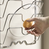 Porte-couvercle de casserole murale pour articles ménagers