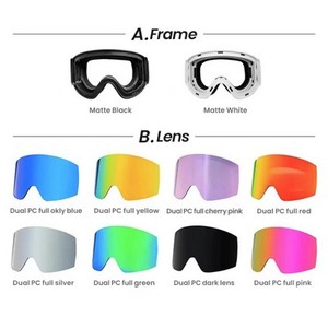 Masque de ski personnalisé avec logo pour enfants et adultes, double couche, réglable, protection pour hommes et femmes - Product Image 2