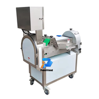 Hete Verkoop Commerciële Dicer Snijmachine Chopper Shredder Cutter Dubbele Koppen Wortels Bladtomaat Fruit Groenten Snijmachine