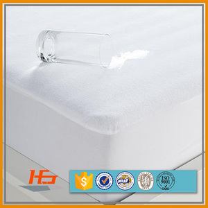 Premium hipoalergénico sin vinilo impermeable transpirable Mahjong Mat Terry Protector de colchón con 6 lados a prueba de chinches - Product Image 5