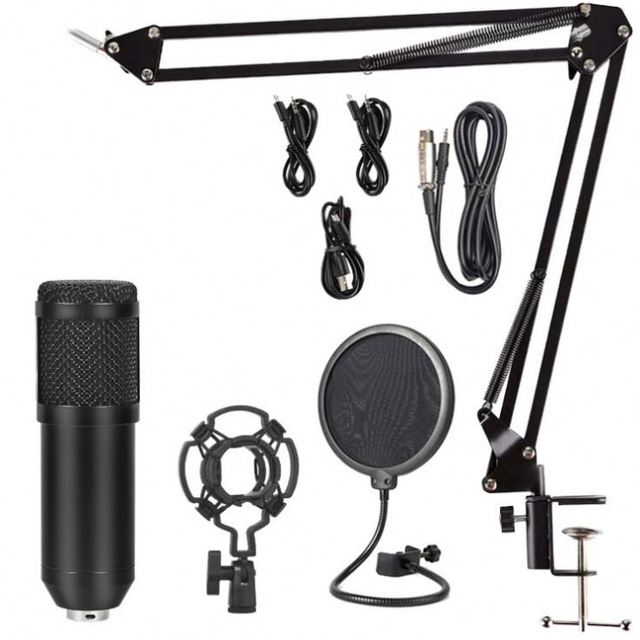 BM800 Recording Studio Podcast Equipment Bundle V8 Voice Changer for Live Streaming YouTube Vlogs Wired Communication