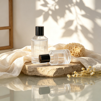 Botol Parfum Kaca Silinder Premium Artisan Kustom Grosir 30ml 50ml 100ml Kemasan Semprot Kaca Kosong Mewah