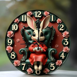 Round Wooden <b>Wall</b> <b>Clock</b> 25x25cm <b>Silent</b> Quartz <b>Clock</b> For Bedroom Living Room Home Decor - Product Image 2