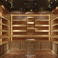 Présentoir en bois pour magasin de cigares, vitrine de tabac, présentoir à cigarettes en verre, décoration de magasin