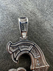 Colgantes de Moissanita Personalizados con Letras de Hip Hop, de Plata de Ley, Unisex, Joyería de Fiesta de Moda, Estilo Clásico Lujoso, Venta al por Mayor - Product Image 4