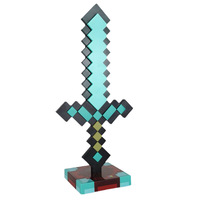 Lampe LED Pixel Sword à 13 couleurs changeantes, rechargeable par USB, avec son et base