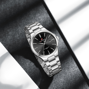 NAVIFORCE 9214 ブラック メンズ腕時計 高級日本製ムーブメント クォーツ腕時計 プライベートラベルメーカー 中国製腕時計 ヘレンウーア - Product Image 6