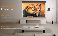 Mini proyector LCD Multimedia de fábrica portátil 1800 lúmenes 13-100 pulgadas regalo de feliz cumpleaños pequeña sala de cine en casa logotipo personalizado