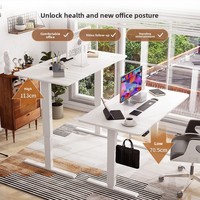 Bureau de travail à domicile moderne OEM 800*500mm à moteur unique, réglable en hauteur électriquement, avec fonctions intelligentes pour le jeu sur ordinateur