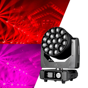 ไฟหัวขยับแบบซูม RGBW Bee Eye 19 ชิ้น Osr 15W 11 ถึง 58 °   ไฟเวทีซูมมุม DMX512 สำหรับงานคอนเสิร์ต ปาร์ตี้ งานแต่งงาน - Product Image 3