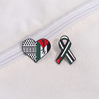 Broches en métal personnalisées Free Palestine, artisanat en émail, alliage dur et souple, badges, forme de broche, technique plaquée pour souvenir