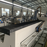 Máquina de Perforación y Fresado de Perfiles de Aluminio Automática de Doble Cabezal WEIKE CNC, Alta Potencia de 11kw para Puertas y Ventanas de Aluminio