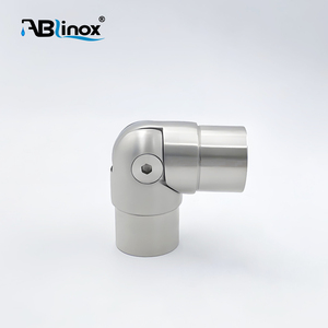 <strong>Handrail</strong> Hardware Fittings 304 316 Stainless Steel Railing Pipe Connector <strong>Handrail</strong> Elbow For Stair Balcony Railing Accessories - Product Image 2