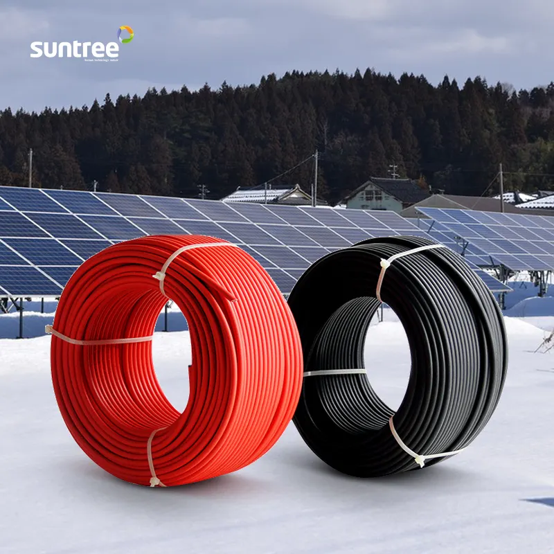 Photovoltaic conductor pvc insulated copper wire cable electric dc power cables with xlpe insulation