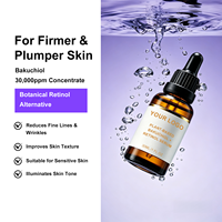 Sérum au Bakuchiol 30000 PPM Végan Anti-âge Peaux Sensibles Réduction Rides et Ridules Raffermissant OEM Marque Privée Visage