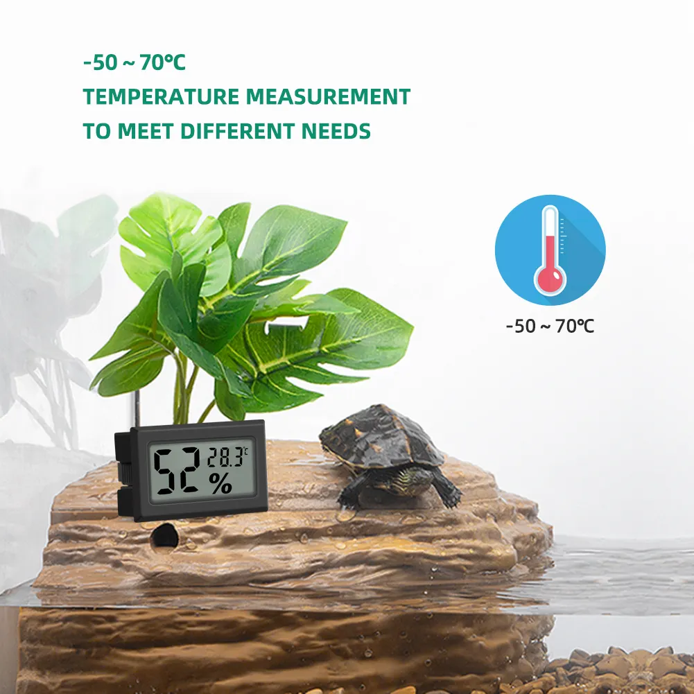 LCD Digital de Umidade Temperatura Interior Higrômetro MeterThermometer