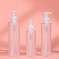 LZ Pack Factory Price PET 100ml 150ml 200ml Flacon de lotion blanc à épaule plate Flacon à pompe en plastique de marque privée pour huile corporelle