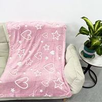Plaid Moderne en Flanelle Tricotée Écologique Lumineux qui Brille dans le Noir, Pliable et Personnalisable, Doux, Confortable et Moelleux pour Enfants et Adolescents