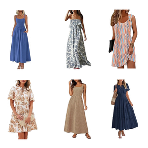 Venta al por Mayor de Ropa de Algodón/Poliéster en Liquidación, Descuento de Fábrica, Fardos Surtidos al por Mayor, Vestidos para Mujer Sin Marca - Product Image 1