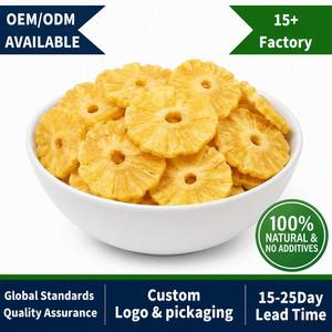 Ananas séché OEM, confiture de fruits séchés 1kg, pâte de fruits, snacks d'ananas séché sucré pour les loisirs et le bureau, fruits séchés - Product Image 1