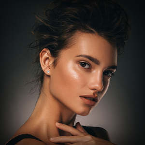 Orecchini a Lobo Classici in Argento Sterling S925 con Moissanite, 7mm 6mm Rotondi VVS, Diamanti Coltivati in Laboratorio, Gioielli da Donna - Product Image 6